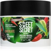 Peelingi do ciała - Sweet Secret Odżywczy peeling-maska do ciała z cukrem trzcinowym 200g CZEKOLADA Z CHILI I OWOCAMI - miniaturka - grafika 1