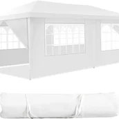 Pawilony ogrodowe - Pawilon ogrodowy 3 x 6 m, z 6 zdejmowanymi ścianami bocznymi i oknami, namiot imprezowy, namiot biesiadny, do ogrodu, na imprezę, wesele - miniaturka - grafika 1