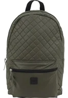 Plecaki - Plecak Diamond Quilt Leather Imitation Backpack Olive - miniaturka - grafika 1