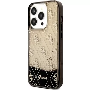 Guess GUHCP14LLC4PSGK iPhone 14 Pro 6.1" czarny/black hardcase Liquid Glitter 4G Transculent - Etui i futerały do telefonów - miniaturka - grafika 2