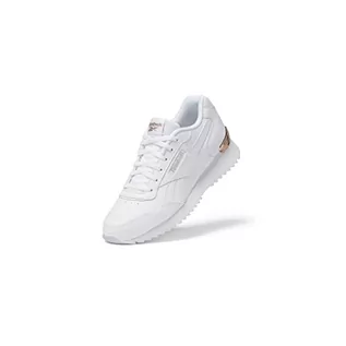 Trampki damskie - Reebok Damskie trampki Glide Ripple Clip Sneaker, obuwie białe/różowe złoto, 3,5 UK, Obuwie białe obuwie białe różowe złoto, 36 EU - grafika 1
