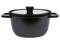 Garnki - SILVERCREST® Garnek aluminiowy z pokrywką, Ø 24 cm (Czarny) - miniaturka - grafika 1