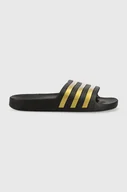 Klapki i japonki męskie - adidas klapki męskie kolor czarny - miniaturka - grafika 1
