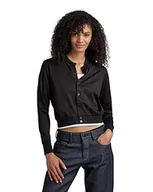 Bluzki damskie - G-STAR RAW Damska bluzka bomberka, Czarny (Dk Black D23227-c539-6484), XXS - miniaturka - grafika 1