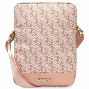 Torba GUESS GCube Stripe na tablet do 10 cali Różowy GUTB10HGCFSEP - Etui do tabletów - miniaturka - grafika 2