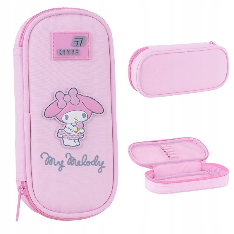Piórnik różowy rozkładany saszetka szkolny dla dziewczynki My Melody Kite