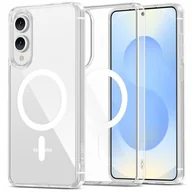 Etui i futerały do telefonów - Etui TECH-PROTECT FlexAir Hybrid MagSafe do Samsung Galaxy S25 Edge Przezroczysty - miniaturka - grafika 1