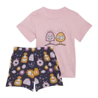 Kombinezony dla dzieci - Komplet dziewczęcy Adidas x Kevin Lyons koszulka + spodenki bawełniany-74 - miniaturka - grafika 1