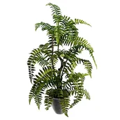 Sztuczne kwiaty - Leaf Sztuczny realistyczny naturalny wygląd paproci mech w doniczce - miniaturka - grafika 1