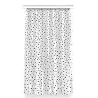 Zasłony - Zasłona z grafiką gotowa 150x280 cm Czarne kropki, Fabricsy - miniaturka - grafika 1