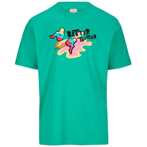 Kappa Kombat Padel Fener Wygodne i stylowe szorty sportowe, kolor biały i zielony fluo, rozmiar L