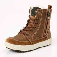 Buty dla chłopców - Primigi Barth 28 GTX buty dziecięce i chłopięce, Brązowa skóra, 28 EU - miniaturka - grafika 1