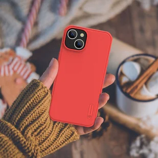Nillkin Super Frosted Shield Pro etui iPhone 14 Plus pokrowiec na tył plecki czerwony - Etui i futerały do telefonów - miniaturka - grafika 17