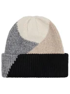 Czapki damskie - ONLY Czapka beanie w kolorze czarno-szaro-beżowym - miniaturka - grafika 1