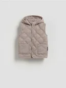 Spodenki dla niemowląt - Reserved - Kamizelka z kapturem - brązowy - miniaturka - grafika 1