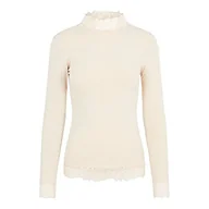 Koszulki i topy damskie - YAS Damska koszulka Yaselle Ls Top S. Noos, Whisper Pink, M - miniaturka - grafika 1