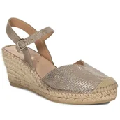 Espadryle damskie - Maciejka Espadryle Damskie Beżowe-40 - MACIEJKA - miniaturka - grafika 1