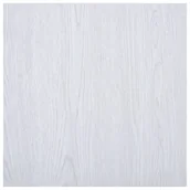 Panele podłogowe - Vida Samoprzylepne panele podłogowe 5,11 m PVC białe V-146239 - miniaturka - grafika 1