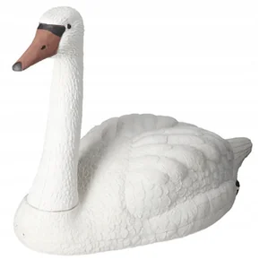 ŁABĘDŹ PŁYWAJĄCY JAK ŻYWY FIGURKA OGRODOWA 80CM - Pozostałe ozdoby ogrodowe - miniaturka - grafika 1
