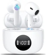 Słuchawki - Godyse J90 Bluetooth 5.3 LED ENC IPX6 Białe - miniaturka - grafika 1