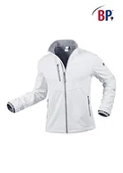 Kurtki męskie - BP 1696-571-21-XS męska kurtka softshell, stójka, zamek błyskawiczny z przodu, 255,00 g/m² 100% poliester, biała, XS - miniaturka - grafika 1