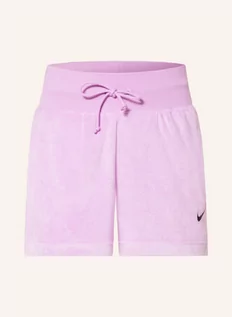 Spodenki damskie - Nike Szorty Z Materiału Frotte violett - grafika 1