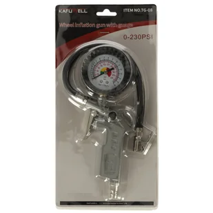 KAFUWELL Pistolet do pompowania kół z manometrem - Narzędzia warsztatowe - miniaturka - grafika 7
