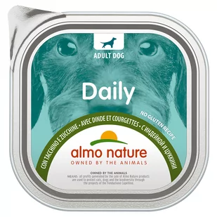 Almo Nature, pakiet mieszany Daily 18 x 300 g - Z indykiem i cukinią - Mokra karma dla psów - miniaturka - grafika 1