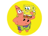 Ciasta i półprodukty do ciast - Dekoracyjny opłatek tortowy Spongebob - 20 cm - miniaturka - grafika 1