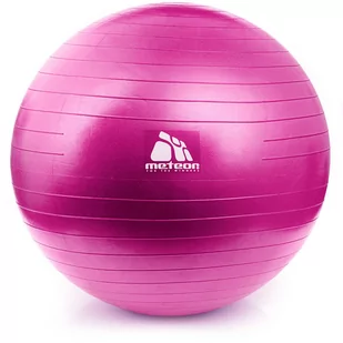 Meteor 55 Cm Z Pompką Różowa 31132 - Piłki do ćwiczeń - miniaturka - grafika 1