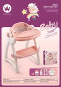 Zabawy w naśladowanie dorosłych - Krzesełko Do Karmienia + Akcesoria - miniaturka - grafika 1