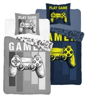 Pościel dla dzieci - Pościel bawełniana świecąca w ciemności 140x200 Fluo pad gammer - miniaturka - grafika 1