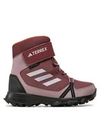 Buty dla dziewczynek - adidas Trekkingi Terrex Snow Hook-And-Loop COLD.RDY ID0936 Brązowy - miniaturka - grafika 1