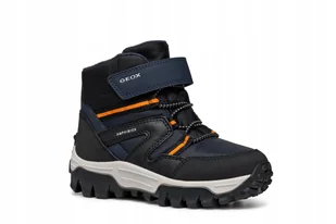 GEOX ŚNIEGOWCE DZIECIĘCE WYSOKIE OCIEPLANE NA RZEP 34 JTB - Śniegowce damskie - miniaturka - grafika 1