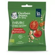 Przekąski dla dzieci - Gerber Organic - BIO chrupki pszenno owsiane pomidor marchewka - miniaturka - grafika 1