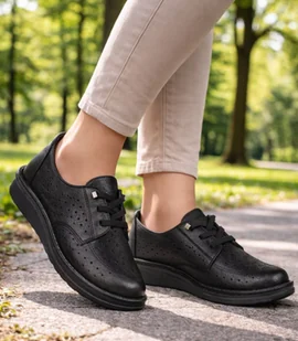 Mokasyny damskie czarne MD26-34 lekkie półbuty rozmiar: 39 - Mokasyny damskie Mokasyny damskie czarne MD26-34 lekkie półbuty rozmiar: 39 - Mokasyny damskie - miniaturka - grafika 1