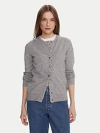 Swetry damskie - Barbour Kardigan LKN1076GY71 Szary Regular Fit - miniaturka - grafika 1