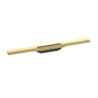Odpływy liniowe - Hansgrohe RainDrain Flex Odpływ liniowy 70 cm złoty  optyczny polerowany + uBox Universal Zestaw podstawowy do odpływu liniowego montaż standardowy 56043990+01001180 - miniaturka - grafika 1