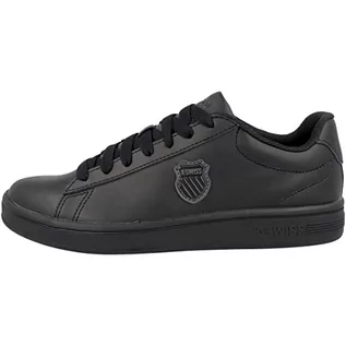 Koszulki i topy damskie - K-Swiss Sneakersy damskie Court Shield Low Top, Czarny, 34 EU - grafika 1