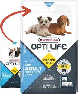 Versele-Laga Opti Life Adult Light Mini 2,5 kg - Sucha karma dla psów - miniaturka - grafika 1