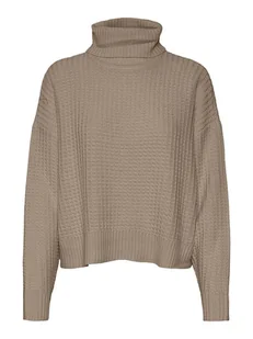 Vero Moda Golf w kolorze szarobrązowym - Swetry damskie - miniaturka - grafika 1