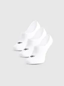 Skarpetki damskie - 4F Skarpetki casual stopki (3-pack) damskie - białe 35-38 - miniaturka - grafika 1