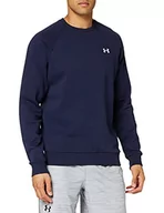 Swetry męskie - Under Armour Męski sweter sportowy Ua Rival Cotton Crew o luźnym kroju, wygodny i ciepły sweter męski - miniaturka - grafika 1