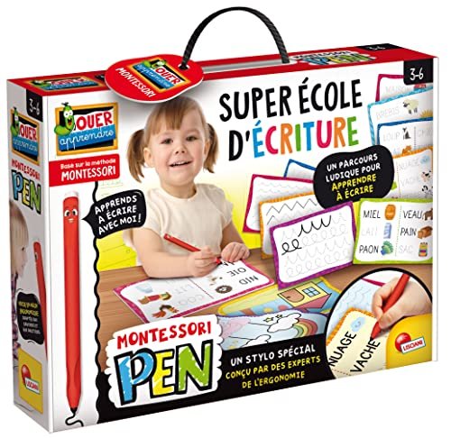 Lisciani Montessori Pen-Super School of ECRITURE-Gry dla dzieci-FR97081-3-6 lat, FR97081