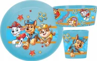 Miseczki i talerzyki dla dzieci - Koziol Zestaw obiadowy dla dzieci CONNECT PAW PATROL z tworzywa organic - miniaturka - grafika 1