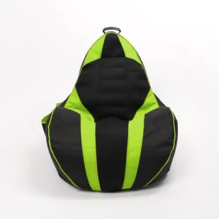 Pufa Worek Dla Dzieci Gamebagos Zielony - Fotele i pufy dla dzieci - miniaturka - grafika 1