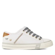 Buty dla chłopców - Trampki Mustang 5024-318-1 Biały - miniaturka - grafika 1