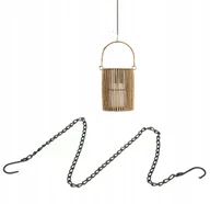 Świeczniki - ŁAŃCUCH METALOWY 55cm łańcuszek do lampionów świeczników wieszanie 2 haki - miniaturka - grafika 1