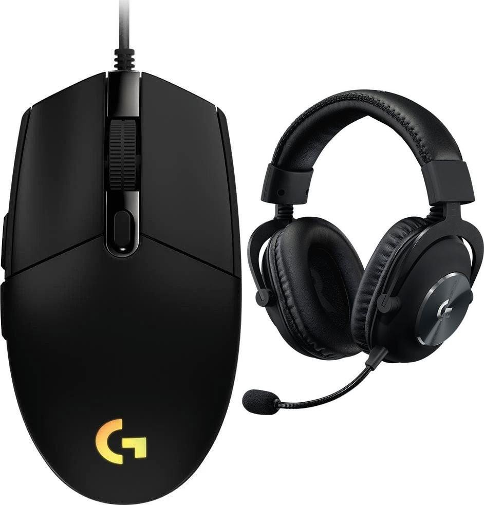 Logitech G203 Lightsync 910-005796 + G Pro X Czarne 981-000818