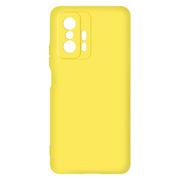 Etui i futerały do telefonów - Etui do Xiaomi 11T e 11T Pro Silikonowe Półsztywne Miękkie w dotyku Wykończenie żółte - miniaturka - grafika 1